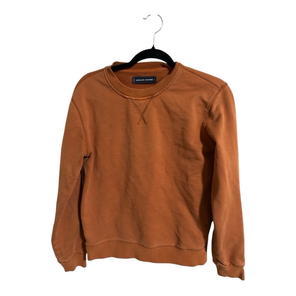 Everlane The French Terry Uniform Crewneck Sweatshirt Rusty color size XS